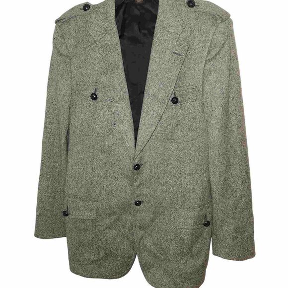 Michael Kors Virgin Wool Tweed Made in Italy Men's Blazer Size 44